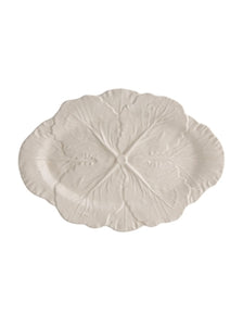 BP Ivory Cabbage Oval Platter 37.5cm