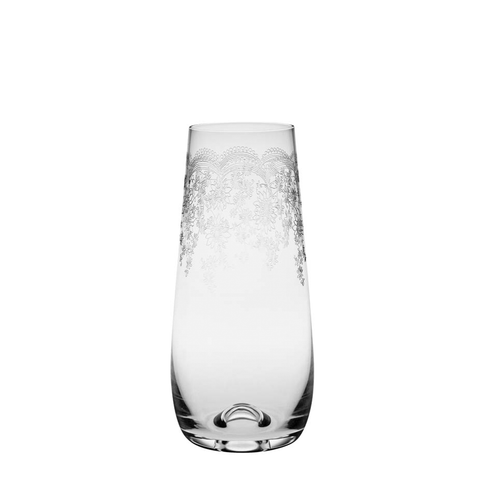 Floral Stemless Champagne Flute